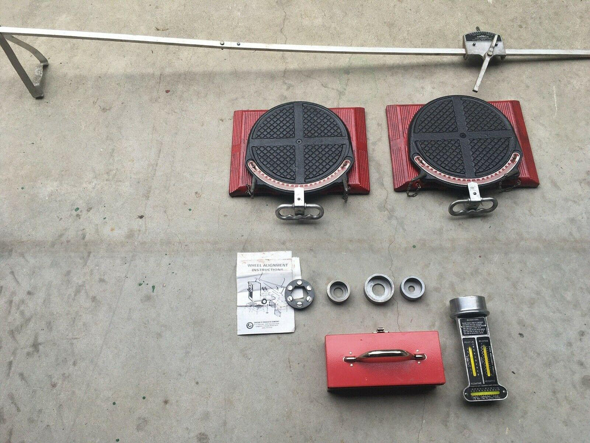 Wheel Alignment Set - Model 778 with Snap On turntables