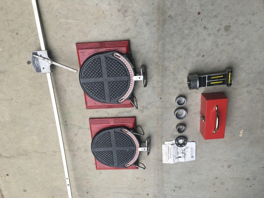 Wheel Alignment Set - Model 778 with Snap On turntables