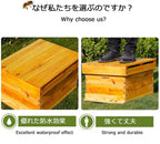 yyhj bee box,beehive complete kit,10 frames wooden beekeeping house bee hives boxes,beehive kit dipped in 100% beeswax,beehives and supplies starter kit for beekeepers