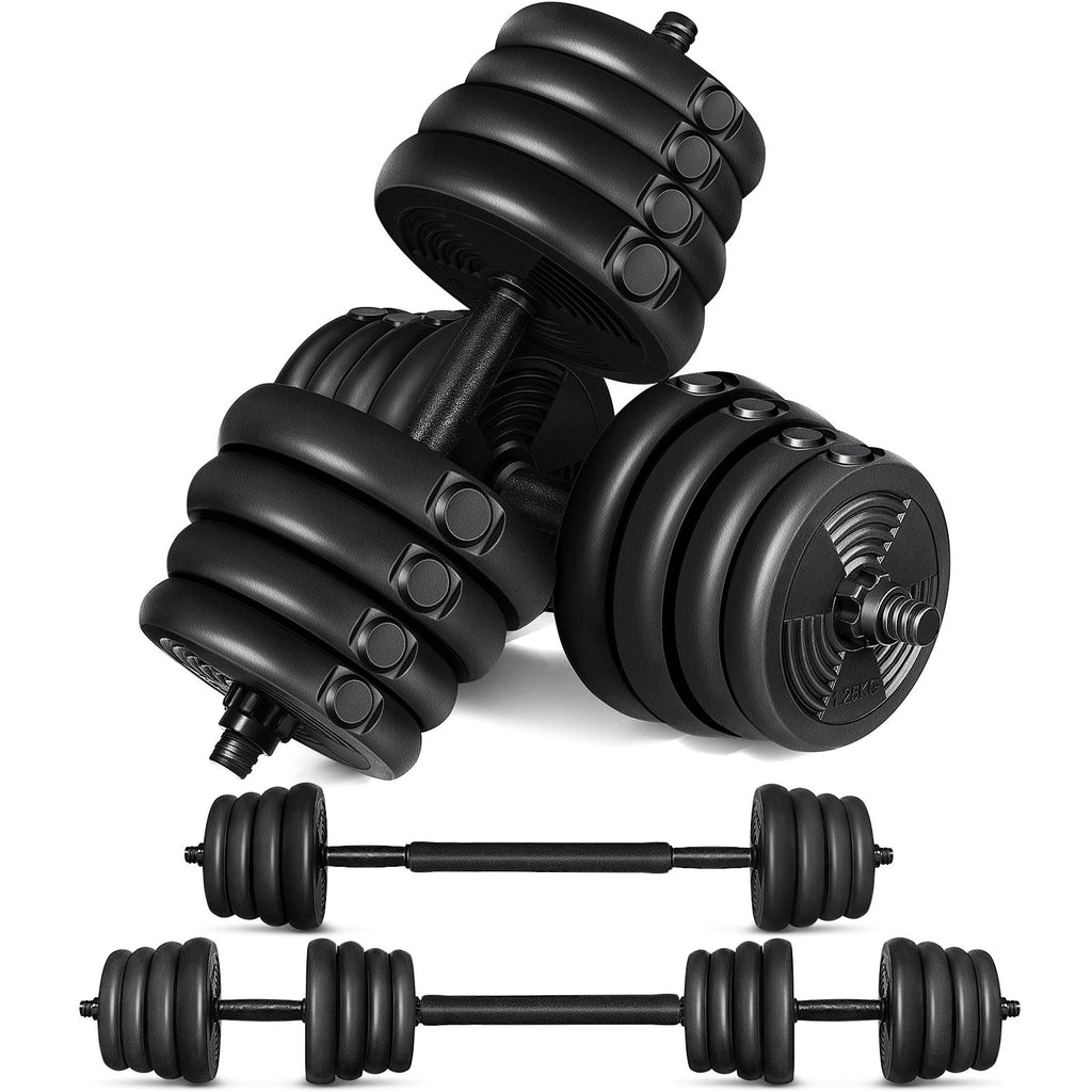 30kg Adjustable Dumbbell Set Barbell Exercise Fitness Equipment Sport Supplies for Building Body Weight Loss