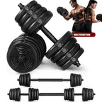 30kg Adjustable Dumbbell Set Barbell Exercise Fitness Equipment Sport Supplies for Building Body Weight Loss