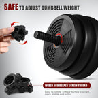 30kg Adjustable Dumbbell Set Barbell Exercise Fitness Equipment Sport Supplies for Building Body Weight Loss