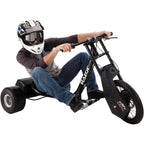 DXT Electric Drift Trike Black- Adjustable Seat and Variable Speed