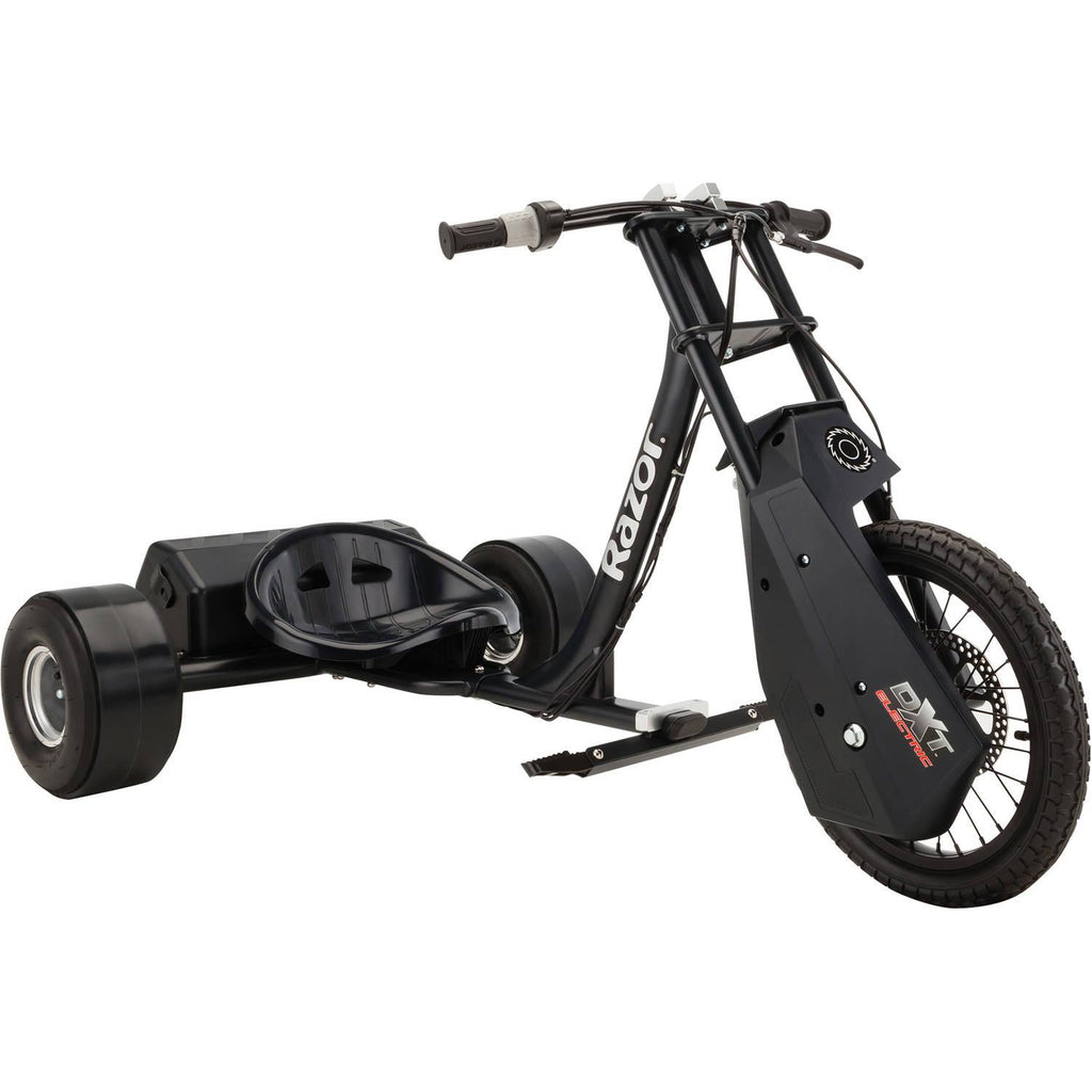 DXT Electric Drift Trike Black- Adjustable Seat and Variable Speed