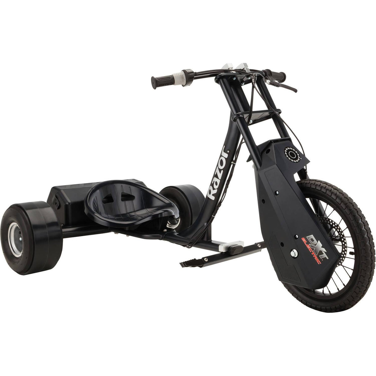 DXT Electric Drift Trike Black- Adjustable Seat and Variable Speed