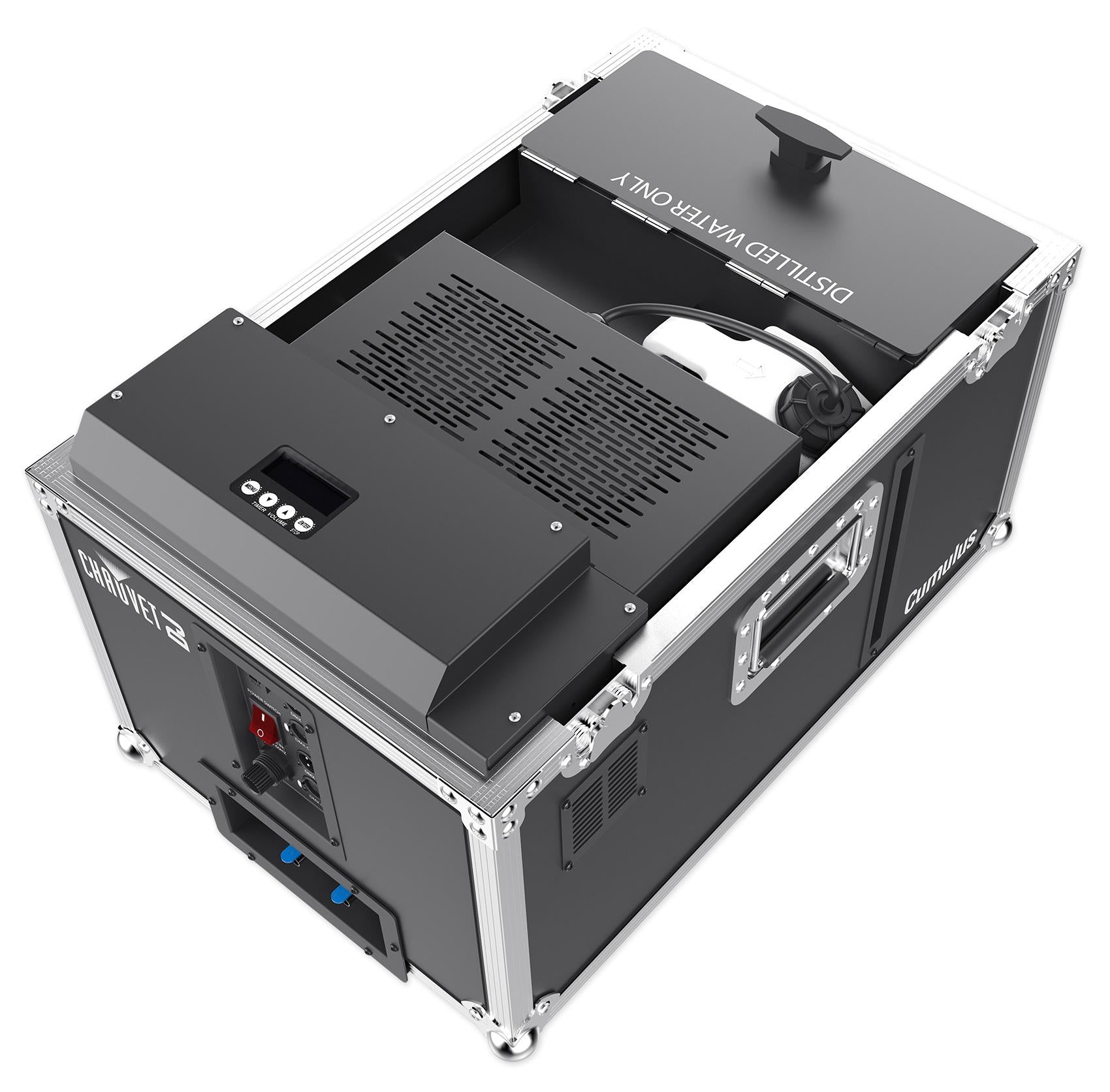 Chauvet DJ CUMULUS Fog Machine Pro DMX Fogger w/ Road Case + (14) Gallons Fluid