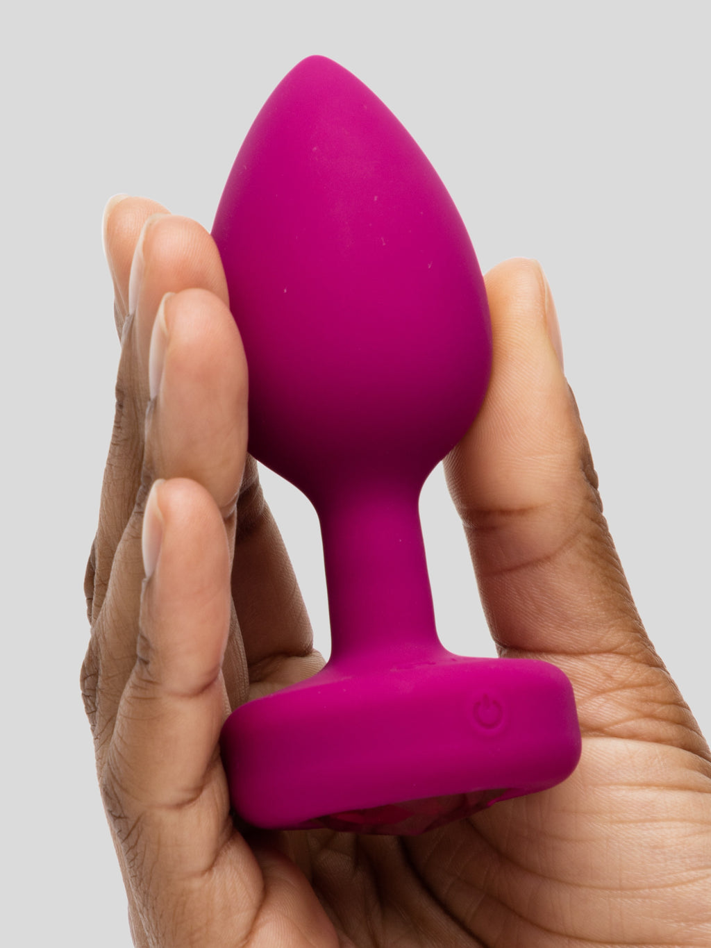 B-Vibe Remote Control Rechargeable Vibrating Silicone Jewelled Butt Plug , Pink