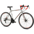 Kent 700c Eagle RidAdventure Gravel Men's LarBike,Silver/Red