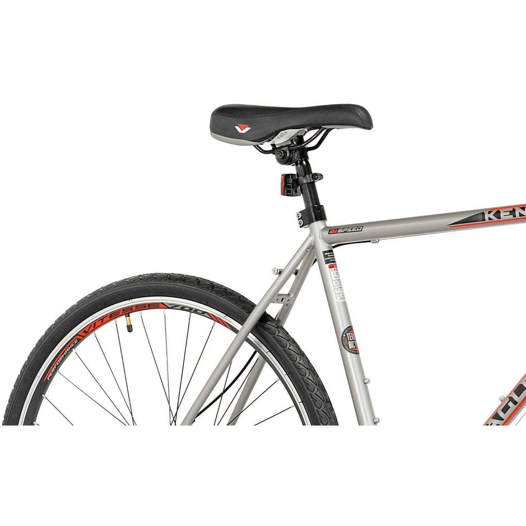 Kent 700c Eagle RidAdventure Gravel Men's LarBike,Silver/Red