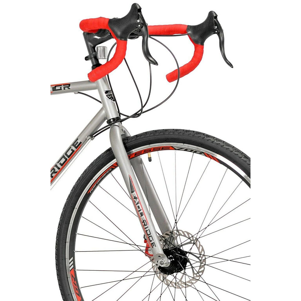 Kent 700c Eagle RidAdventure Gravel Men's LarBike,Silver/Red