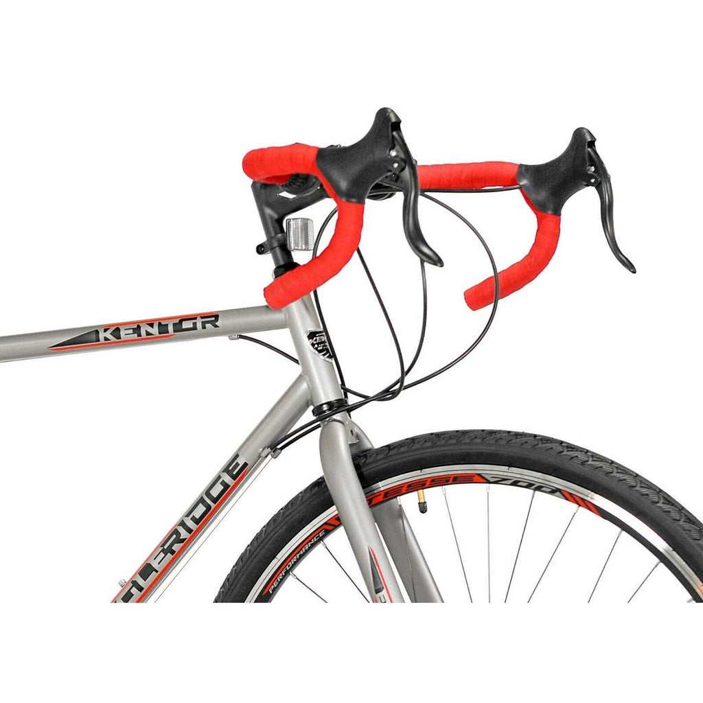 Kent 700c Eagle RidAdventure Gravel Men's LarBike,Silver/Red