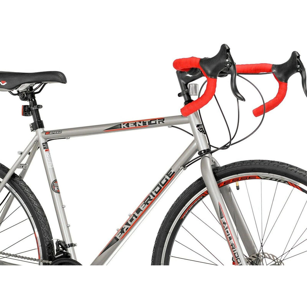 Kent 700c Eagle RidAdventure Gravel Men's LarBike,Silver/Red