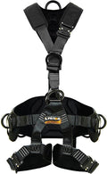 Fusion Climb Tac Rescue Tactical Full Body 3D EVA Padded Heavy Duty Adjustable Zipline Harness 23kN L-XL Black