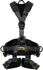 Fusion Climb Tac-Scape Heavy Duty Tactical Full Body Padded Y Style Rescue Harness, Black/Gray, Small (TCH-603-S)