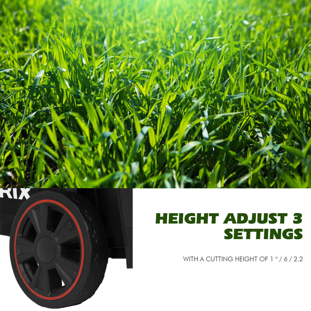40V 16 Inch Electric Lawn Mower Garden Grass Cutter 35L + Accessories