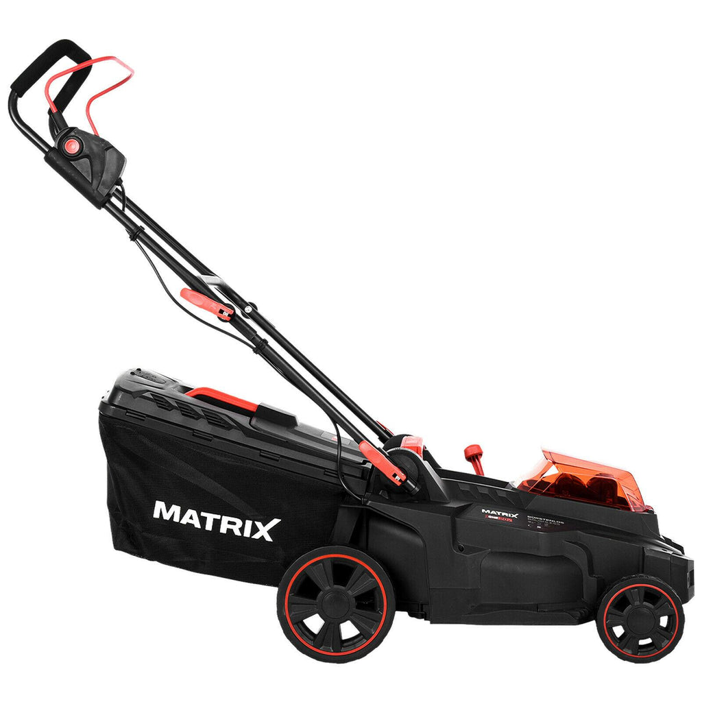 40V 16 Inch Electric Lawn Mower Garden Grass Cutter 35L + Accessories