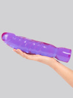 Doc Johnson Crystal Jellies Realistic Dildo 12 Inch, Purple