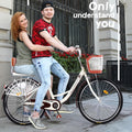 Ti 26 Inch 1 Speed Classic Retro Style Bike with Basket and Seat,  Cruiser Bike
