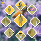 beeprogear ultra ventilated pilot suit fencing veil brown unisex white fabric mesh beekeeping suit| pilot style beekeeper suit | double zip from neck to toes | 3 layers bee keeper suit (x-large)