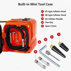 Car Jack Lift 12V 5 Ton Electric Hydraulic Floor Jack &Impact Wrench Repair Tool