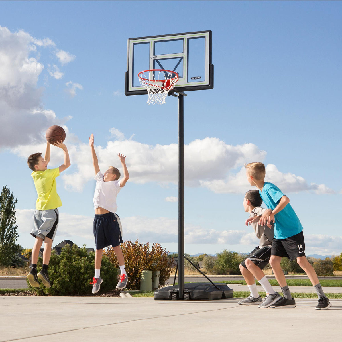 Lifetime 46in Adjustable Portable Basketball Hoop, 90584