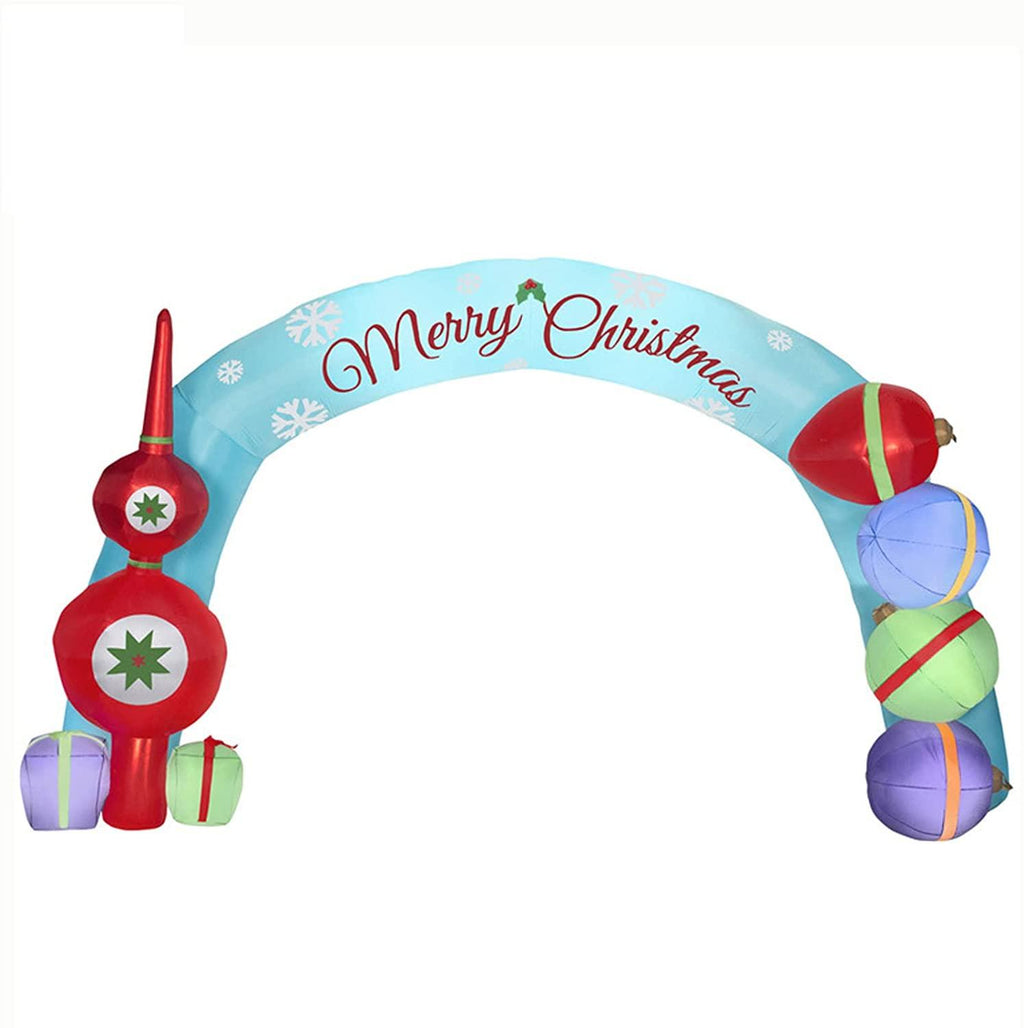 Inflatable Balloons Merry Christmas Banner Box Arch Merry Christmas Theme Scene Party Decorations for Home School for Christmas Party Theme Scene Party Decorations for Home School