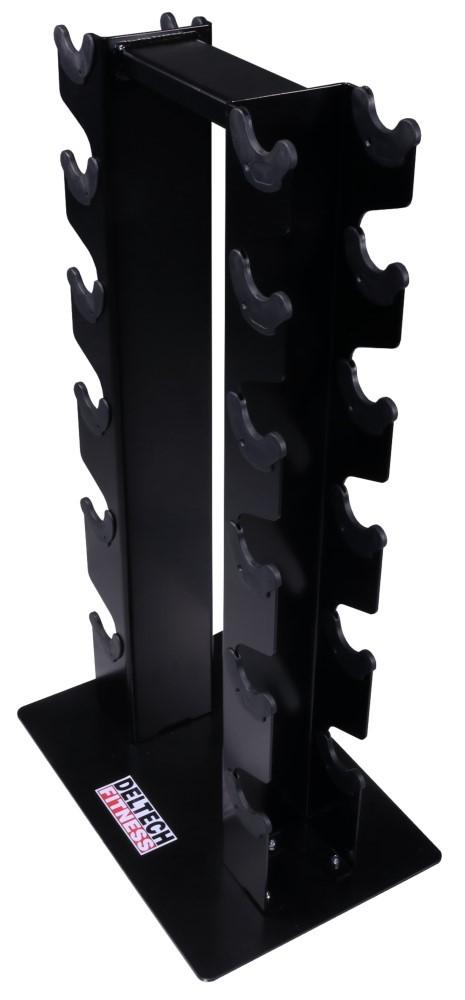 6 Pair Vertical Dumbbell Rack by Deltech Fitness