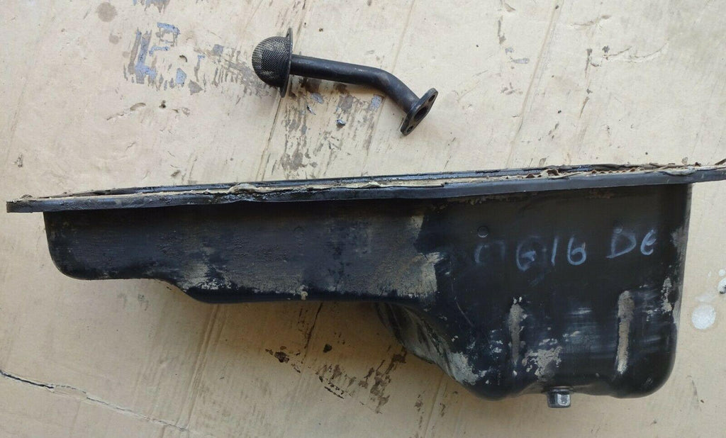 NISSAN PRIMP11 MODEL 1999 01 ENGINE QG16DE OIL PAN WITH OIL INDICATOR USED