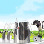 hxglpsng 14l milking supplies w/stainless steel bucket for goats, electric pulsation milking machine, vacuum pump milker for farm milking supplies for cows cattle or sheep