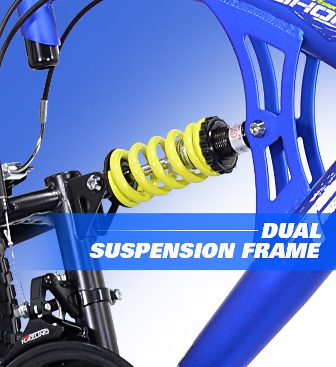 Kent 29" Flexor Men's Dual Suspension Mountain Bike, Blue