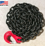 AUTO BODY FRAME MACHINE PULL CHAIN 11 FEET SLIP HOOK 100 GRADE HEAVY DUTY USA