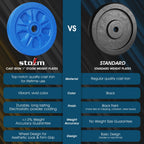 STOZM Cast Iron Weight Plates 閳 1 Inch Hole閳 Set of 2.5 lbs., 5 lbs., 10 lbs