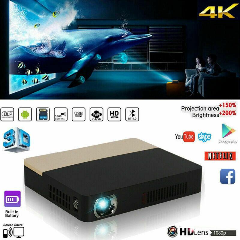 dlp 8500 lumens 4k tv home theater projector 3d wifi hd 1080p video cinema hdmi