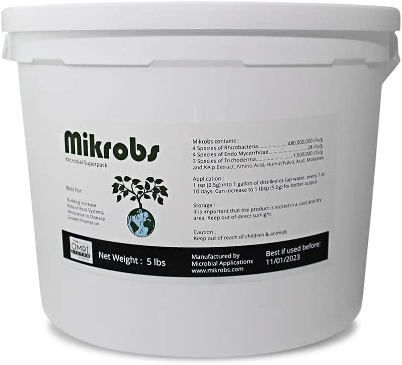 mikrobs - microbial superpack for living soil. revitalize plants (5 lb.)