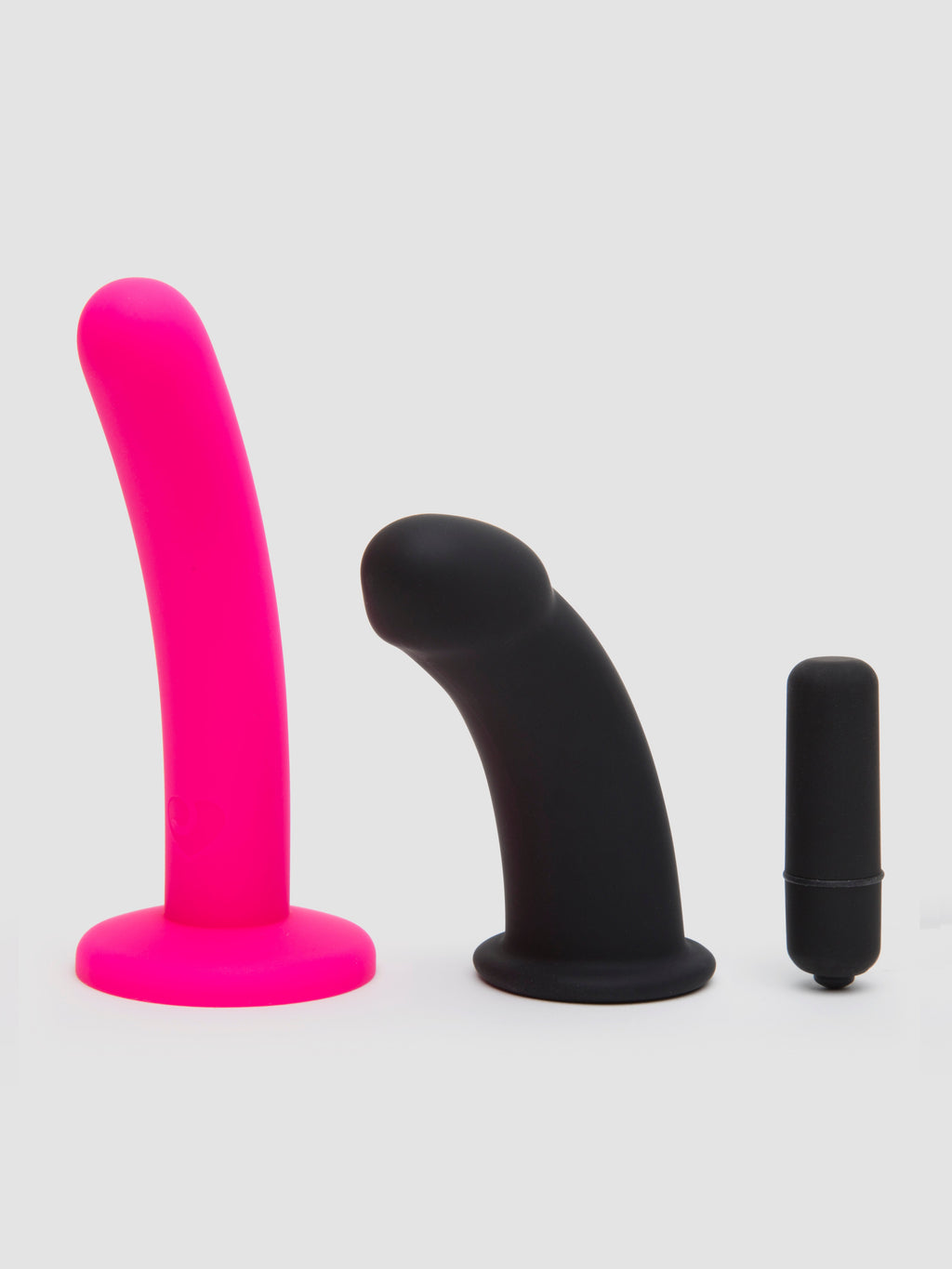 Lovehoney Double Up Vibrating Dual Penetration Strap-On Kit, Black