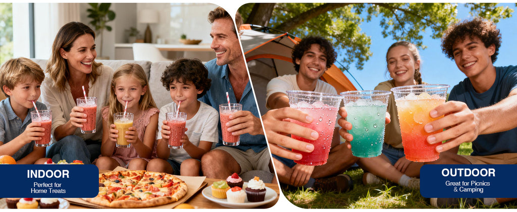 Slushie Machine & Ice Cream Maker Machine 2-IN-1, 6 Modes for Smoothies, Milkshakes, Cocktails, Margarita, and Ice Cream, No Ice Needed, Self-Cleaning, For Home Use