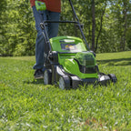 48V (24V x 2) 17" Cordless (Push) Lawn Mower (200+ Compatible Tools), (2) 4.0Ah Batteries and Dual Port Rapid Charger Included
