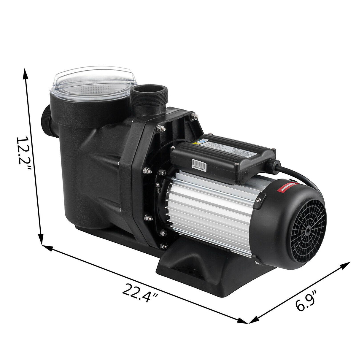 2.5 hp swimming pool pump motor hayward 110v in/above ground strainer w/ul