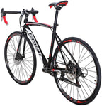 YH-XC550 Road Bike for Men 54cm Frame Bicycle 700C Wheels Aluminium Rims 21 Speed Dual Disc Brake Commuter Bikes