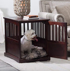 Polarbear's Shop Wooden Pet Crate end Table Kennel caFurniture Dog Pen Indoor House Bed Small