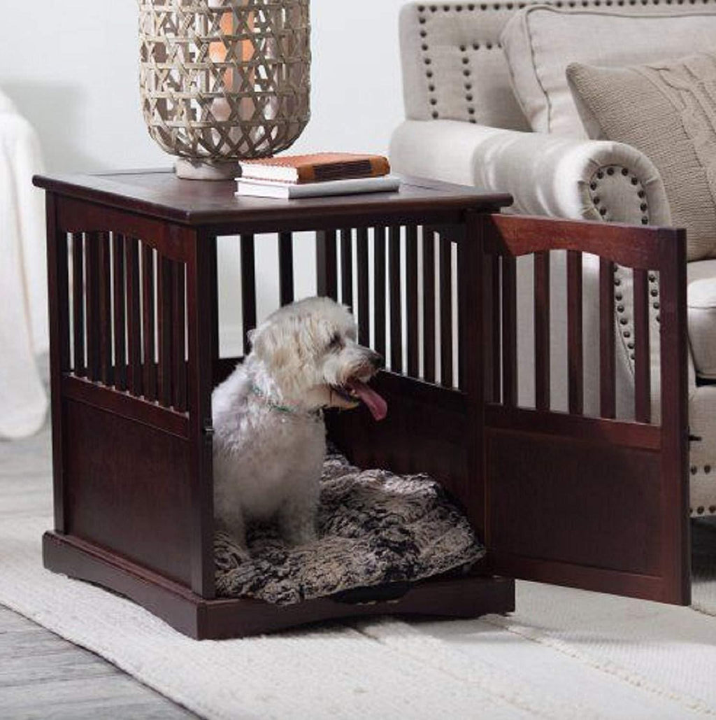 Polarbear's Shop Wooden Pet Crate end Table Kennel caFurniture Dog Pen Indoor House Bed Small