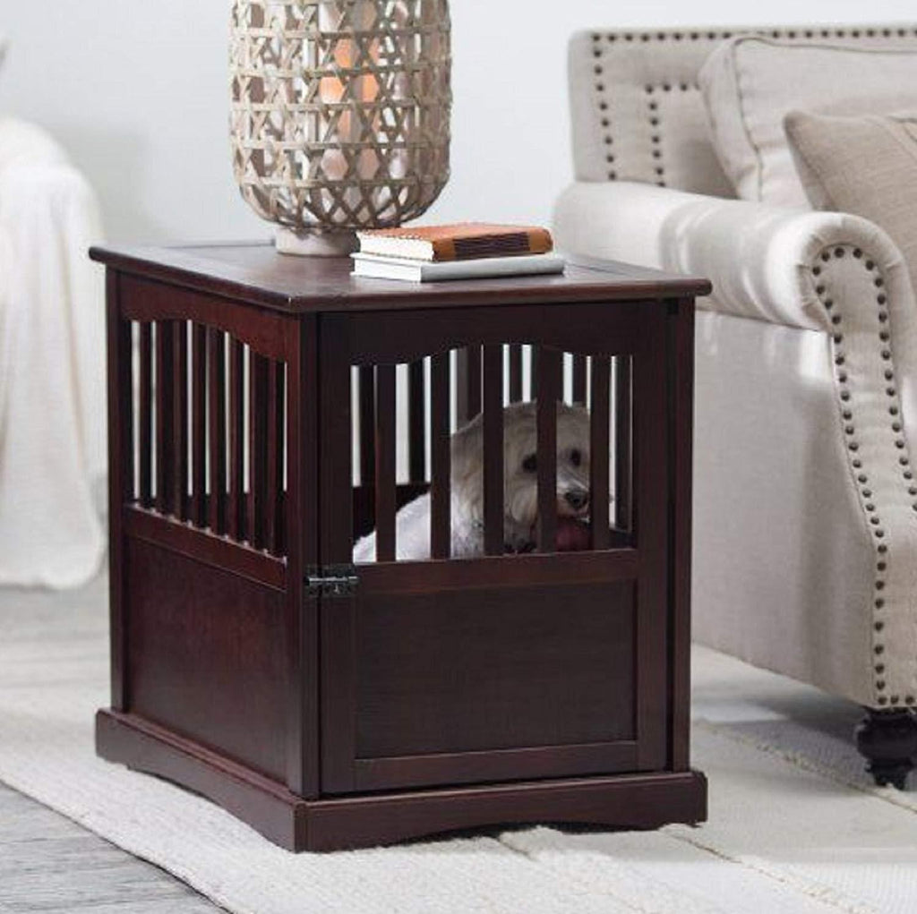 Polarbear's Shop Wooden Pet Crate end Table Kennel caFurniture Dog Pen Indoor House Bed Small