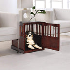 Polarbear's Shop Wooden Pet Crate end Table Kennel caFurniture Dog Pen Indoor House Bed Small