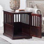 Polarbear's Shop Wooden Pet Crate end Table Kennel caFurniture Dog Pen Indoor House Bed Small