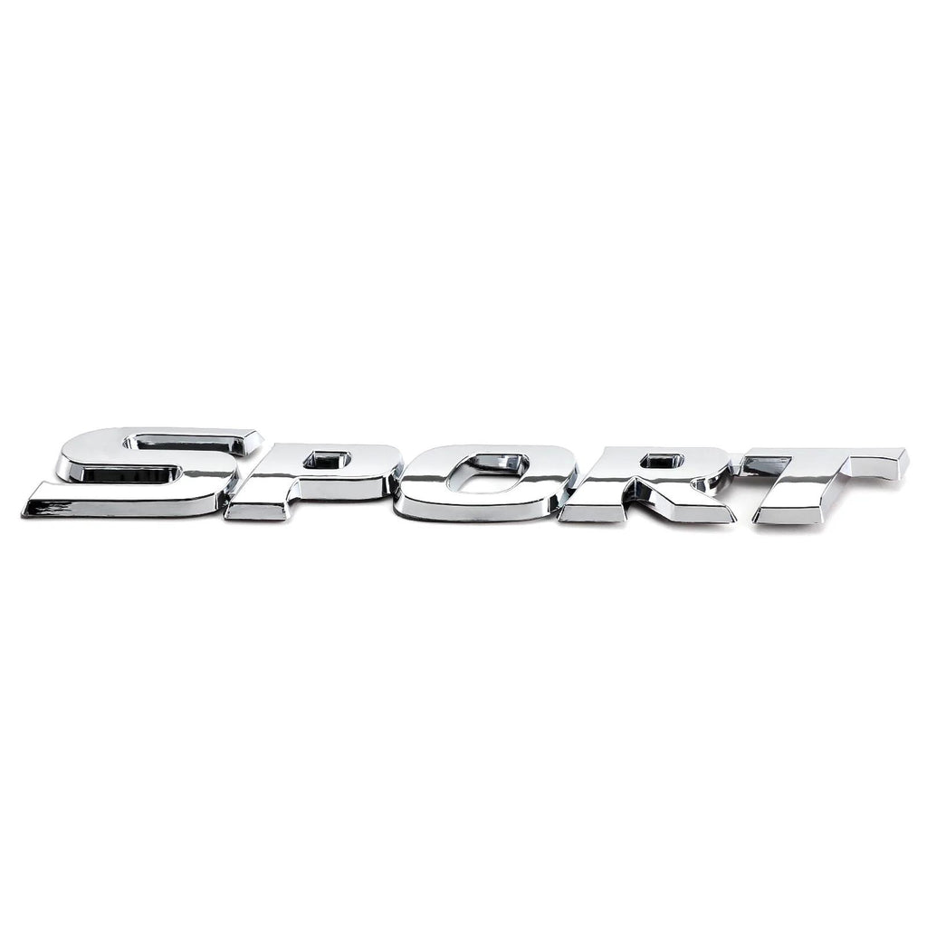 3D Metal Sport Logo Car Trunk Tailgate Emblem Badge Decal Sticker Silver Generic
