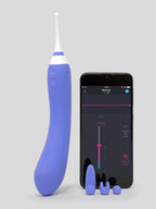 Lovense Hyphy App-Controlled Dual-End High-Frequency Clitoral Vibrator, Purple