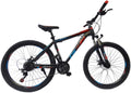 HIRUNS Full Mountain Bike, Men and Women Professional 21 Speed Gears 26inch Bicycle, Aluminum Alloy Double-Layer Wheels, Double disc Brake, Blue