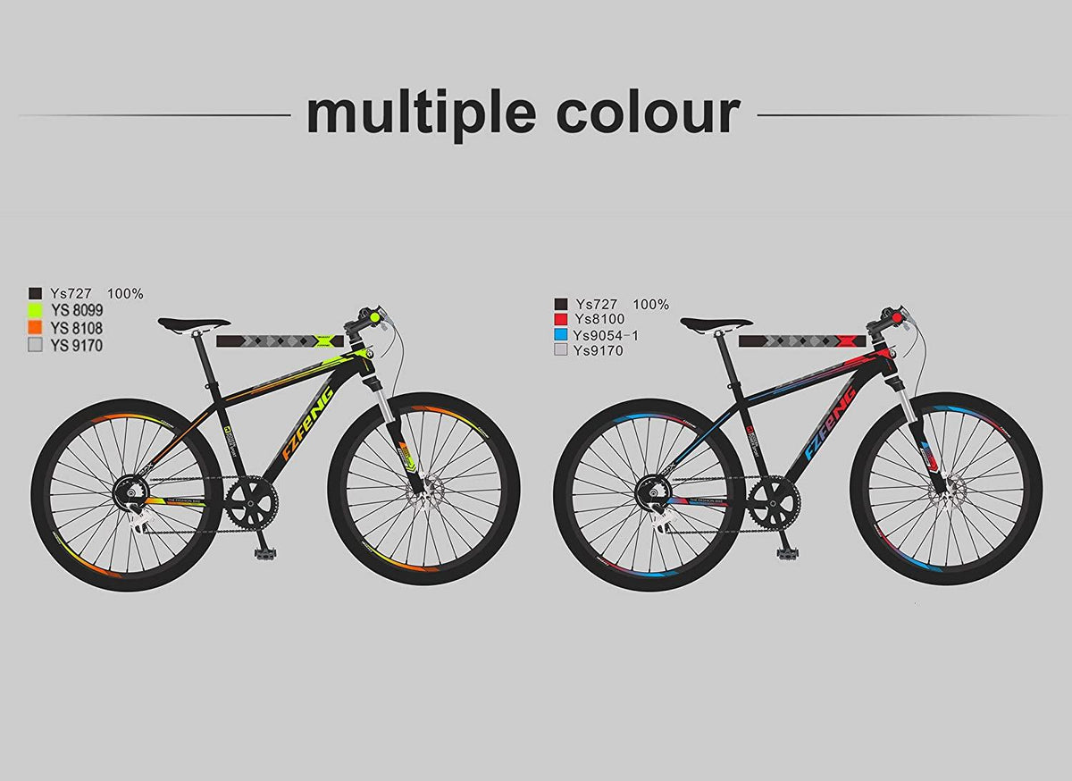 HIRUNS Full Mountain Bike, Men and Women Professional 21 Speed Gears 26inch Bicycle, Aluminum Alloy Double-Layer Wheels, Double disc Brake, Blue