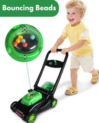 Kids Lawn Mower with Realistic Grass-Cutting Action and Sounds – No Batteries Required | Fun Outdoor Push Toy, Birthday Gift &amp; Holiday Present for 3, 4, 5, 6Year Old Boys and Girls (Black)