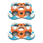 101-Inch Rapid Rider 4-Person Floating Island Raft w/ Coolers (2 Pack)